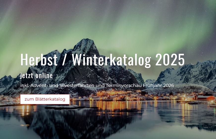 Herbst Winterkatalog Gepp Reisen mit dem Bus. Luxusbusse