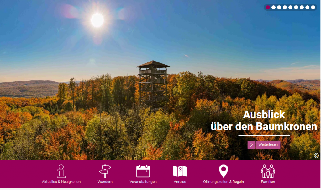 Der Naturpark Purkersdorf ist auch per Web zu erkunden. Schöner aber ist er im original.